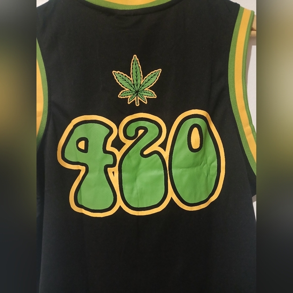 Cheech & Chong (This is How I Roll 420) Basketball Jersey Men's Size: M - Picture 4 of 5